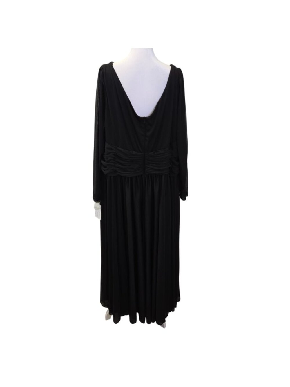 NWT DB Studio Celebrate Ruched Waist Long Sleeve Special Occasion Dress Size 26 - Picture 2 of 9